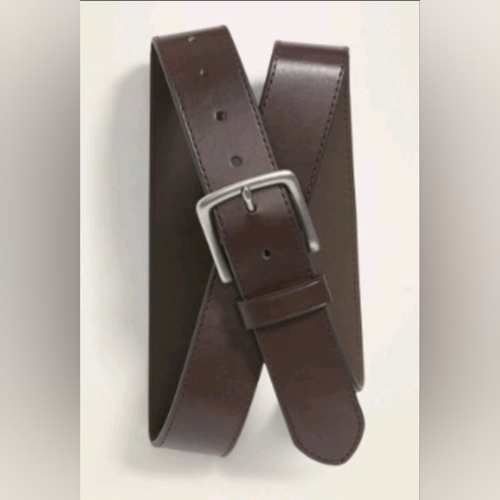 NWT Old Navy Brown Men's Faux-Leather Belt Size Medium